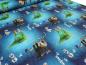 Preview: Fabric cotton jersey Disney ice queen Frozen Anna Elsa blue green colorful children's fabric dress fabric