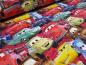 Preview: Fabric cotton jersey with Disney Cars 3 Lightning Mc Queen design red colorful children's fabric dress fabric license print