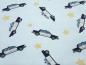 Preview: Fabric cotton jersey police cars stars light blue yellow white gray black blue children's fabric dress fabric Little Darling