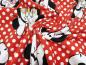 Preview: Fabric cotton jersey with Disney Minnie Mouse design red white black children's fabric dress fabric license fabric