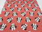 Preview: Fabric cotton jersey with Disney Minnie Mouse design red white black children's fabric dress fabric license fabric