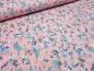Preview: Fabric cotton poplin flowers scattered pink blue white green blouse fabric dress fabric decoration fabric