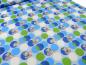 Preview: Stoff Baumwolle Jersey Disney Dumbo Punkte Design Lizenzstoff blau grün weiß grau bunt Kinderstoff Kleiderstoff