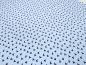 Preview: Stoff Baumwolle Baumwollstoff Vögel hellblau schwarz Blusenstoff Kleiderstoff