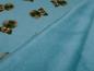 Preview: Fabric alpine fleece sweatshirt fabric alpine fleece dogs dog heads design petrol brown children's fabric clothing fabric hoodie fabric