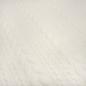 Preview: Fabric cable knit jacquard cable pattern jersey by the meter plain wool white dress fabric children's fabric
