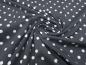 Preview: Fabric cotton jersey with 8 mm dots dots design gray white dress fabric children's fabric