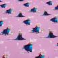 Preview: Fabric cotton jersey Disney Frozen Anna Elsa pink colorful children's fabrics dress fabrics license fabrics