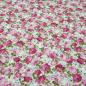 Preview: Stoff Baumwolle Popeline Rosen Blumen Design pink rosa grün blau weiß Kleiderstoff Blusenstoff Dekostoff