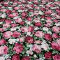 Preview: Stoff Baumwolle Popeline Blusenstoff mit Rosen Blumen Design rot rosa oliv blau schwarz weiß Kleiderstoff Dekostoff