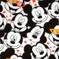 Preview: Fabric cotton jersey Disney Mickey Mouse head design white black red yellow license fabric children's fabric dress fabric