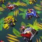 Preview: Stoff Baumwolle Jersey Paw Patrol grün blau rot gelb bunt Lizenzstoff Kinderstoff Kleiderstoff