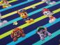 Preview: Fabric cotton jersey license print Paw Patrol dark blue colorful striped children's fabric dress fabric