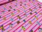 Preview: Stoff Baumwolle Jersey Lizenzdruck Paw Patrol rosa pink bunt gestreift Kinderstoff Kleiderstoff