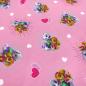 Preview: Fabric cotton jersey license print Paw Patrol hearts pink colorful children's fabric dress fabric