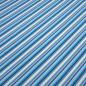 Preview: Fabric cotton jersey with colorful stripes design blue turquoise white gray colorful stripes dress fabric children's fabric