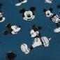 Preview: Fabric cotton jersey Disney Mickey Mouse retro design blue black white license fabric children's clothing fabric