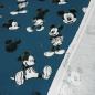 Preview: Fabric cotton jersey Disney Mickey Mouse retro design blue black white license fabric children's clothing fabric