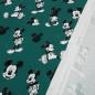Preview: Fabric cotton jersey Disney Mickey Mouse retro design green black white license fabric children's fabric dress fabric