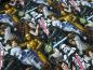 Preview: Stoff Baumwolle Jersey mit Star Wars 2 Comic Figuren Design schwarz weiß bunt Kinderstoff Kleiderstoff