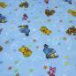 Preview: Stoff Microfleece Wellnessfleece Fleece mit Disney Winnie Pooh Design hellblau bunt Kinderstoff Kleiderstoff Lizenzstoff Dekostoff
