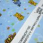 Preview: Stoff Microfleece Wellnessfleece Fleece mit Disney Winnie Pooh Design hellblau bunt Kinderstoff Kleiderstoff Lizenzstoff Dekostoff
