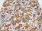 Preview: Stoff Baumwolle Lochstickerei Blumen weiss terracotta braun grau Blusenstoff Kleiderstoff