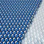 Preview: Stoff Bengaline Stretch kleingemustert blau weiß schwarz Kleiderstoff Hosenstoff