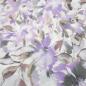 Preview: Fabric viscose linen voile blouse fabric with flower blossom design white lilac gray beige brown dress fabric