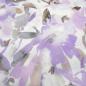 Preview: Fabric viscose linen voile blouse fabric with flower blossom design white lilac gray beige brown dress fabric