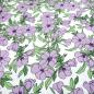 Preview: Fabric viscose jersey with floral pattern tendrils blossom design white lilac green dress fabric children's fabric