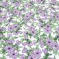 Preview: Fabric viscose jersey with floral pattern tendrils blossom design white lilac green dress fabric children's fabric