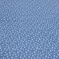Preview: Fabric vintage cotton with flowers blossoms scattered flower design jeans blue white dress fabric blouse fabric decorative fabric