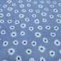 Preview: Fabric vintage cotton with flowers blossoms scattered flower design jeans blue white dress fabric blouse fabric decorative fabric