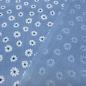 Preview: Fabric vintage cotton with flowers blossoms scattered flower design jeans blue white dress fabric blouse fabric decorative fabric
