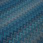 Preview: Fabric jacquard jersey zig zag design turquoise navy gray white dress fabric children's fabric