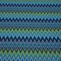 Preview: Fabric knitted jersey zig zag design turquoise navy blue white yellow green colorful dress fabric children's fabric