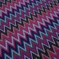 Preview: Fabric knit jersey zig zag design pink red black white purple dress fabric children's fabric