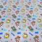 Preview: Stoff Baumwolle Jersey Paw Patrol Chase Marshall Rubble grau bunt Lizenzstoff Kinderstoff Kleiderstoff