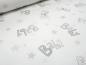 Preview: Fabric cotton twill baby stars design white gray pink children's fabric decoration fabric clothing fabric