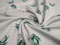 Preview: Fabric cotton jersey swan birds gray mint green white dress fabric