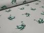 Preview: Fabric cotton jersey swan birds gray mint green white dress fabric