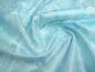 Preview: Stoff Ital. Baumwoll Stretch Bändchen Bestickung metallic blau weiß Kleiderstoff Jackenstoff Kostümstoff