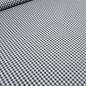 Preview: Stoff 100% Baumwolle Zefir Karo 5 mm in schwarz weiß Kleiderstoff Dekostoff Blusenstoff