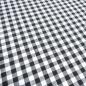 Preview: Stoff 100% Baumwolle Zefir Karo 5 mm in schwarz weiß Kleiderstoff Dekostoff Blusenstoff