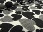 Preview: Stoff Jacquard Doubleface Herz Herzen Flausch schwarz grau wollweiß Kleiderstoff Mantelstoff​