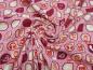 Preview: Stoff Baumwolle Jersey Social Media Noten Computer Web Design rosa pink beige rot Kleiderstoff Kinderstoff