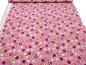 Preview: Stoff Baumwolle Jersey Social Media Noten Computer Web Design rosa pink beige rot Kleiderstoff Kinderstoff