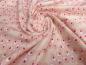 Preview: Stoff Baumwolle Jersey Punkte Kreise Eier grafische Muster retro rosa nude weiß pink Kleiderstoff Kinderstoff