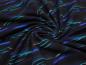 Preview: Stoff Baumwolle French Terry Sweatshirtstoff Autos Sportwagen Dreamcars Design schwarz blau türkis bunt Kinderstoff Kleiderstoff